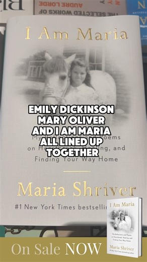 24K views · 504 reactions | Never stop dreaming. Never stop believing that you can make something happen. Never give up on yourself. Walking into @barnesandnoble yesterday and seeing I AM MARIA on the poetry table right next to my poetry heroes, Emily Dickinson and Mary Oliver, was an absolute dream come true! I almost didn’t realize it at first, but then it hit me. Wow! #iammaria | Maria Shriver | Facebook
