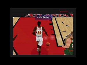 NBA LIVE 99 N64 (RetroArch) Seattle vs Atlanta Simulation