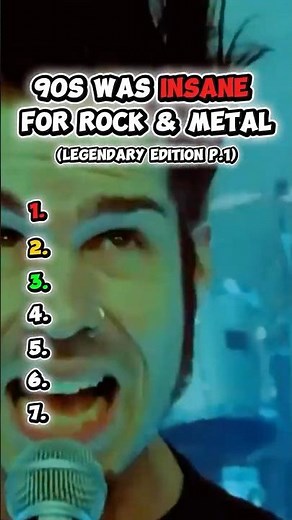 90s Was INSANE For Rock & Metal 🤘 Legendary Edition #90sRock #90sMetal #NuMetal #Grunge #RockHits