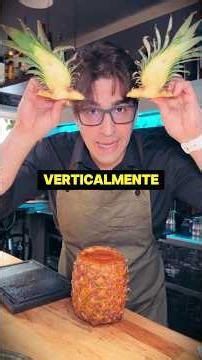 ⚠️ ¡CUIDADO CON EL TABIQUE DE LA PIÑA! Puede quemarte la… #shorts #bartender