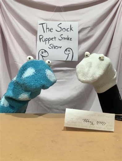 Sock Puppet Snake show: Letter to Uncle Fuzzy #sockpuppets #funny #comedy
