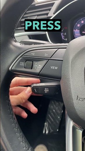 Tutorial on Activating Audi's Cruise Control
