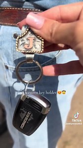 Handmade Cow Tag Belt Key Holder With Copper Initial. Custom Made. Texas-based. Fashion Jewelry Accessories - Etsy