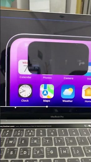 Dynamic island! New iPhone 14 Pro!