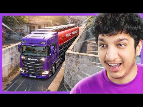 Driving Through Impossible Narrow Alleys in ETS2 | Potato