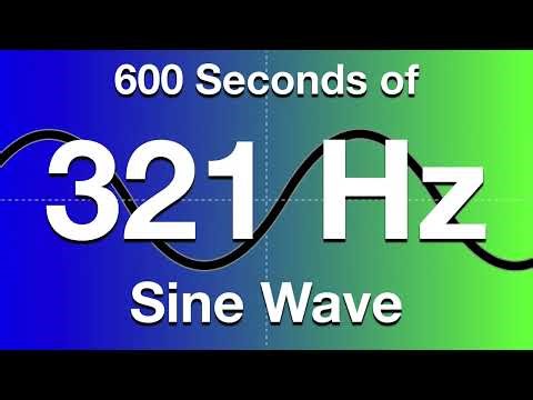 321Hz Sine Wave Test Tone - 600 Seconds (10 Minutes)