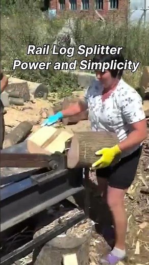 Rail Log Splitter – Power and Simplicity