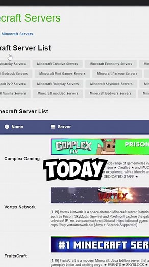 The best place to find Minecraft servers #minecraft #bestminecraftservers #hypixel #minecraftservers #bedwars #cringe