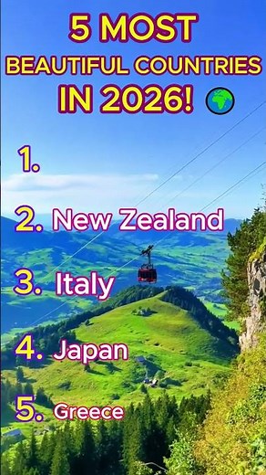 Is your favourite country on the list? 🏝️ Top 5 Ranking