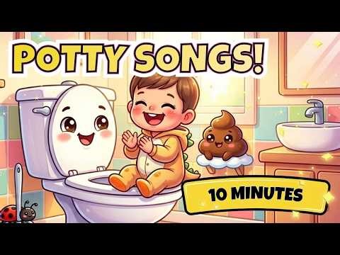 🚽 Potty Time Songs for Toddlers | No More Diapers + Funny Poop Songs | Baladella
