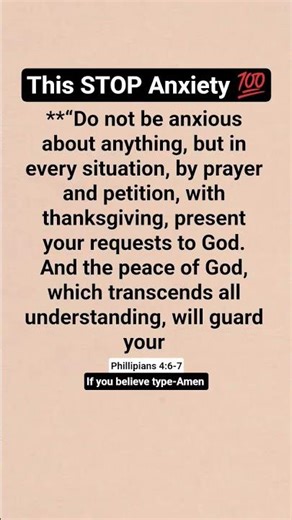 Stop Worrying! God Says Give Me Your Anxiety | Philippians 4:6–7 Powerful Message #godmessage