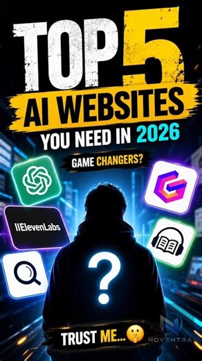 Top 5 AI Websites You NEED in 2026 | ChatGPT, ElevenLabs, Gamma, NotebookLM & Perplexity