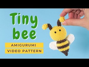 HOW TO CROCHET A BEE. Amigurumi bumblebee tutorial for beginners