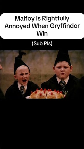 Harry Potter But Malfoy Is Rightfully Annoyed When Gryffindor Win #harrypotter