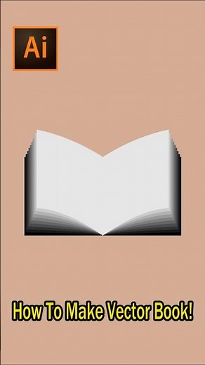 Create a Vector Book in Illustrator – Quick Design Guide | #Shorts