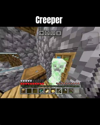 creeper trolling video minecraft #trolling #creeper #gamingshorts