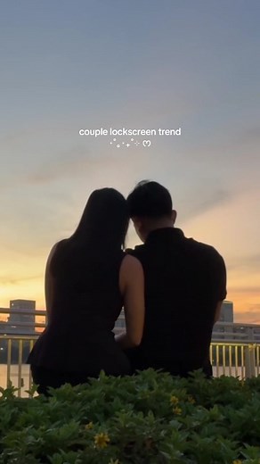 hopped on this trend but with our own take 👀 #couplelockscreen #lockscreen #lockscreenwallpaper #lockscreentrend #coupletrend #couplegoals #couples #coupletok #trending #tiktoktrend #coupleloves #softlaunch #romanticizeyourlife #cute #fyp #fypシ #fypage #foryou #foryoupage #foryoupageofficiall #love #lockscreenideas #coupletiktoks #sunset #sunsets #pinterest #pinterestaesthetic #pinterestcouple