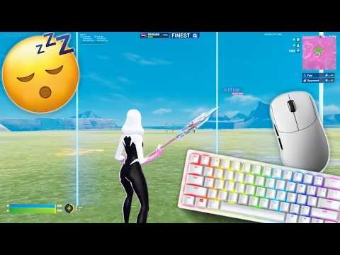 Razer huntsman mini ASMR Chill 😴 SPEED Realistics 1v1 | Fortnite gameplay 😴