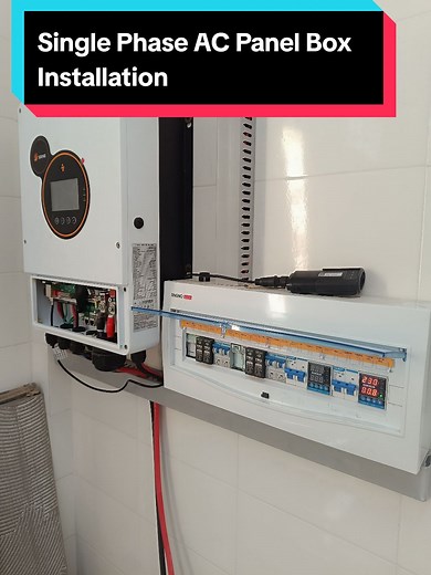 Single Phase Solar and AC Panel Installation Guide