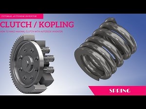 [HOW TO MAKE] SPRING WITH COMPRESSION SPRING COMPONENT GENERATOR AUTODESK INVENTOR PART 7