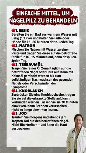 Tu DAS bei Nagelpilz – Es kostet fast gar nichts! 🛑