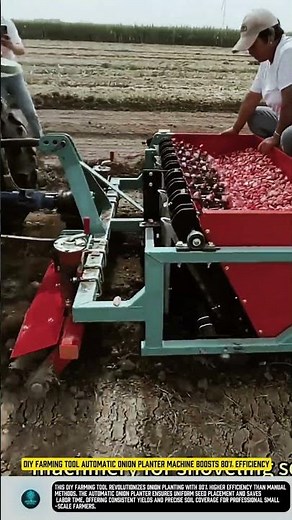 DIY Farming Tool Automatic Onion Planter Machine Boosts 80% Efficiency