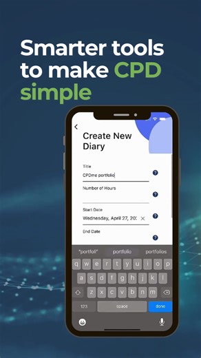 Make recording CPD simple with CPDme. From diary entries to scanning certificates and summarising activities, stay organised and focus on your professional growth. 📲 Try CPDme today - Free 14-Day Premium Trial available now. #cpdsession #cpdcourse #cpdevent #HealthCareCPD #LifelongLearning #CPDManagement
