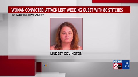 Woman sentenced after wedding attack