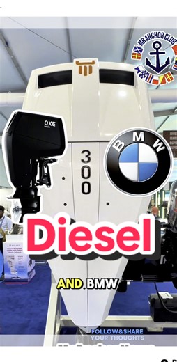 SubForMore: Diesel Power. Meet the OXE 300, world’s first 300hp diesel outboard powered by a BMW 3.0L twin-turbo engine. 300hp/680Nm torque, 45% better fuel economy. Built for commercial duty. Long range. Low maintenance. Yes or No? How do I know about this?? I follow Mr.Anchor News Club #diesel #outboard #boatengine | Mr.Anchor News Club