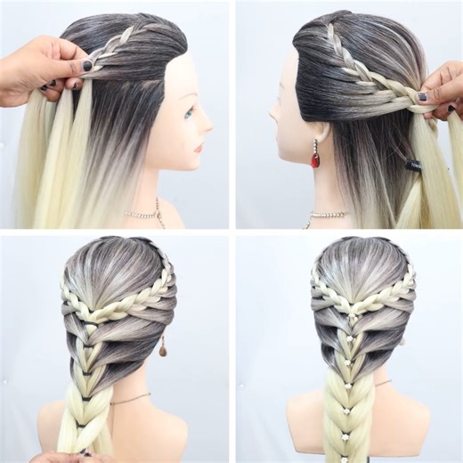 Girls just wanna have French Braid Ponytail Hairstyle. | She Style