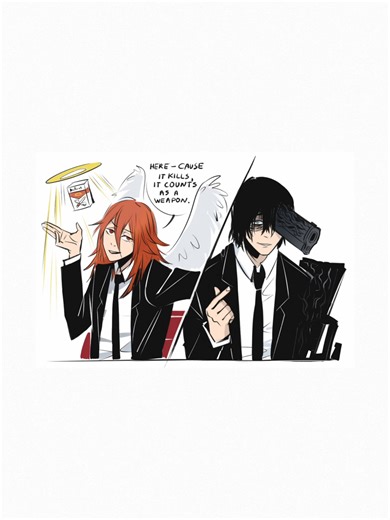 INFERNO by rejected3 on tumblr Fan Dub. Aki: @dartbtw Angel: @koireal22312 #akiangel #csm #fandub #yaoi #meow