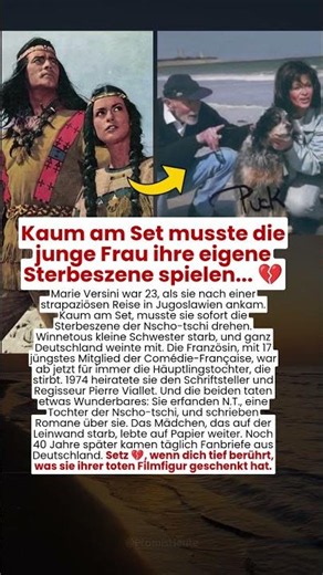 Kaum am Set musste die junge Frau ihre eigene Sterbeszene spielen... 🥺💔