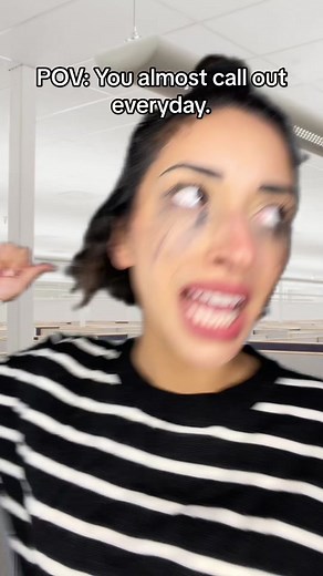 Did you almost call out today? 🥲 #fyp #work #working #corporate #corporatelife #corporatetiktok #corporateamerica #corporatehumor #office #officelife #manager #managersbelike #career #quietquit #actyourwage #skit #funny #sketch #quietquitting #veronica #barista #baristalife #baristaproblems #baristatok #customer #customers