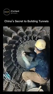 🚧 How Chinese Workers Drill Tunnels Through Solid Rock! China’s engineers are taking tunnel construction to the next level with the Shui Mo Drill Bit method — a groundbreaking technology designed to slice through solid rock with extreme precision and speed. 🔹 This advanced tunnel boring technique uses a high-pressure rotating Shui Mo (water ink) drill bit, which combines mechanical drilling and hydraulic jet cutting. 🔹 The water jet reduces friction and heat, allowing the bit to penetrate har