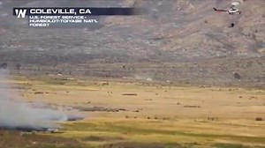 Air crews dropped fire retardant and water to contain the #SlinkFire, as firefighters battled the blaze burning near California’s border with Nevada. As of September 2, the fire, located near Coleville, #California, was estimated to be roughly 14,200 acres. #cawx #nvwx | WeatherNation