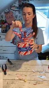 DIY Coffee Can Firecracker. This is simply adorable! 🧨❤️🤍💙 | The Celebration Co.