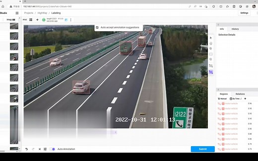 【演示】Label Studio 使用 YOLOv5 作为 ML backend 进行半自动化标注