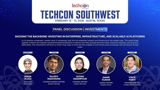 TechCon SouthWest 2026: Investing in Enterprise, Infrastructure, and Scalable AI Platforms | Touring Capital
