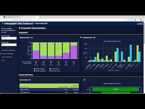 How to use OKI's Demographic Dashboard