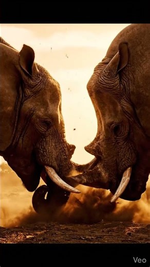 Elephant VS Rhino | Giants Collide