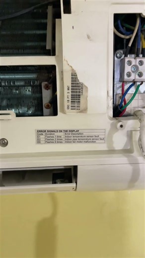 Godrej non inverter ac error code 😊 #godrej #godrejac