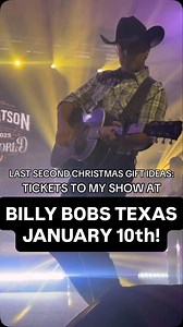 Tag a friend and share to win tickets to my Billy Bobs show on January 10th! | Aaron Watson
