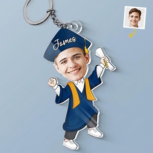 Personalized Graduation Photo Keychain, Late Nights to Bright Futures Keyring, Class of 2025 Gift, Custom Grad Keyring for Family Sibling - Etsy