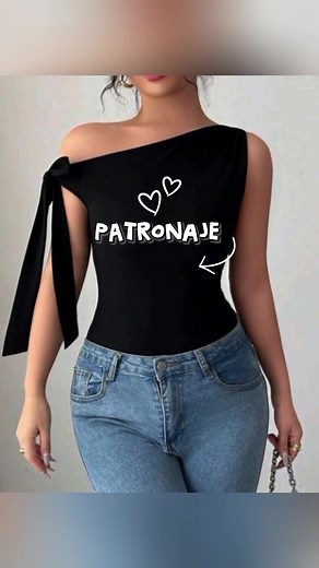 Molde blusa un hombro con escote asimétrico paso a paso