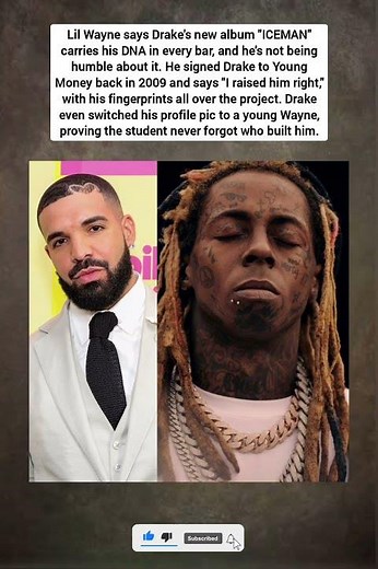 Lil Wayne Salutes Drake’s New Album "ICEMAN"! 🦉🐐 #shorts #rap