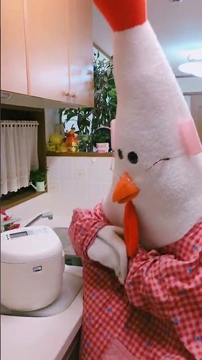 【きぐるみ母さんあるある】ごはんが炊けるとバイブス上がる#shorts #きぐるみ母さん #chickenmom