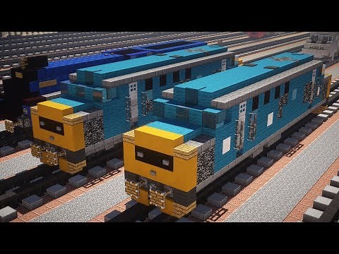 Minecraft British Rail Class 37 Locomotive Train Tutorial