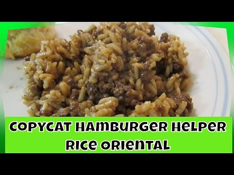 Hamburger Help Rice Oriental - Copycat
