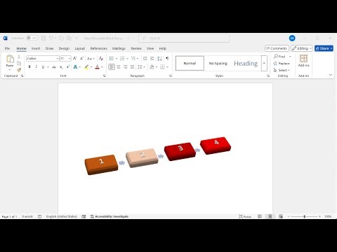 How to create basic timeline process in Word