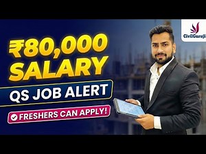 Quantity Surveyor Job in Pune ₹40K–₹80K | Skills, Eligibility & How to Apply for Civil Engineers